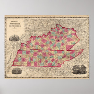 Affiche Le Kentucky et le Tennessee 3
