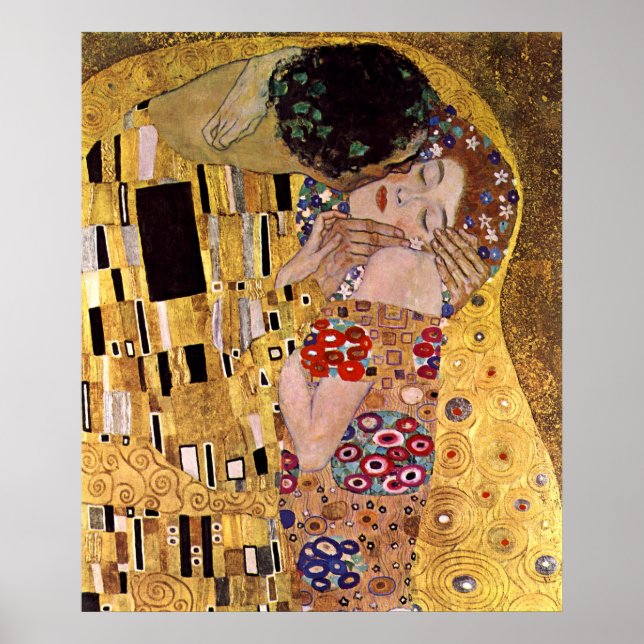 Affiche Le Kiss, Gustav Klimt (Devant)
