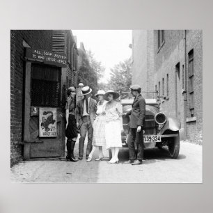 Affiche Le Krazy KAT Speakeasy, 1921. Photo vintage