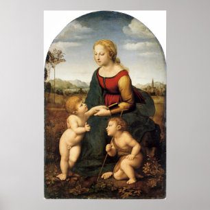 Affiche Le La écorce - Madonna - des Raphael jardinière -