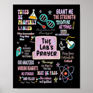 Affiche Le laboratoire de prière des laboratoires Scientif