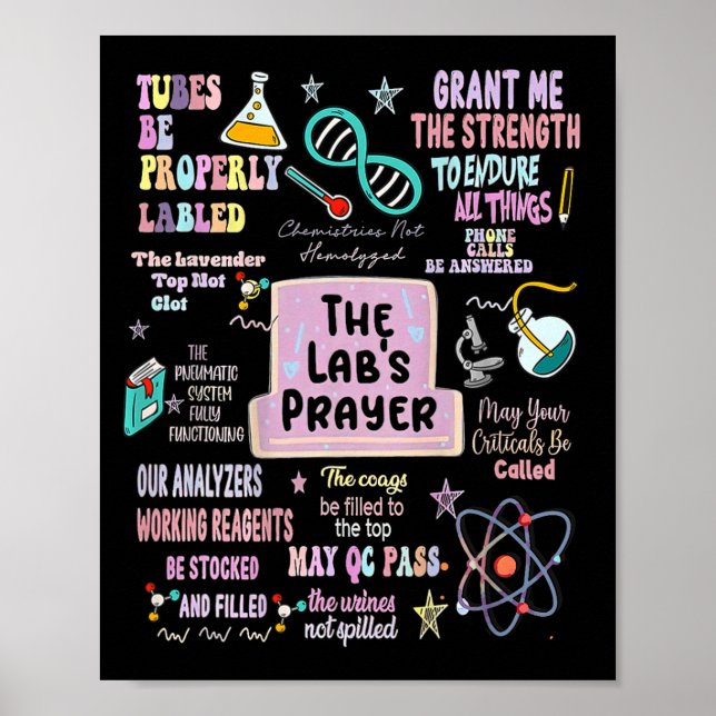 Affiche Le laboratoire de prière des laboratoires Scientif (Devant)