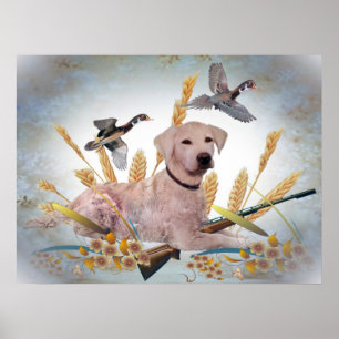 Affiche Le laboratoire jaune chasse la copie de canards