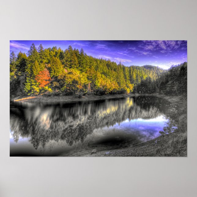 Affiche Le lac alpin (Devant)