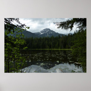 Affiche Le lac Johns II au parc national de Glacier