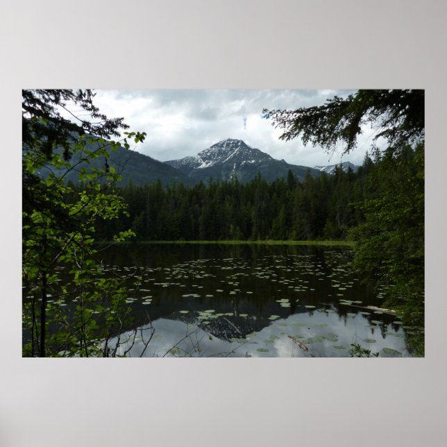 Affiche Le lac Johns II au parc national de Glacier (Devant)