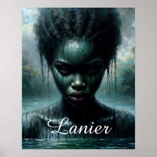 Affiche Le lac Lanier Esprit d'eau afro-américain
