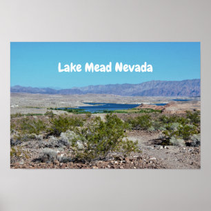 Affiche Le lac Mead Nevada