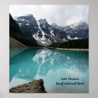 Affiche Le lac Moraine, parc national Banff
