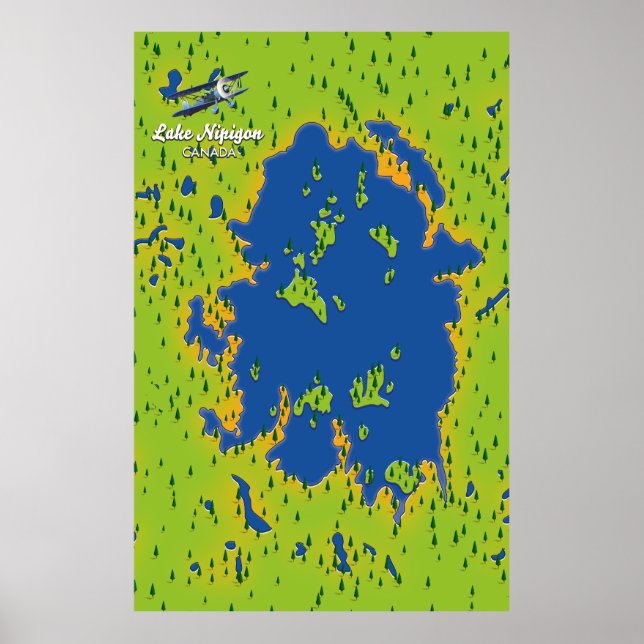 Affiche Le lac Nipigon (Devant)