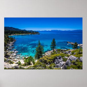 Affiche Le lac Tahoe
