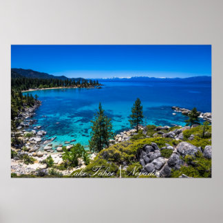 Affiche Le lac Tahoe