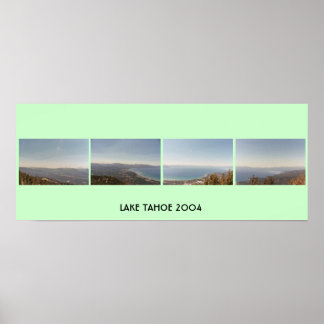 Affiche Le lac Tahoe