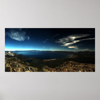 Affiche Le lac Tahoe