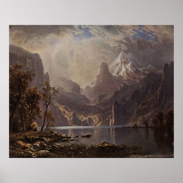 Affiche Le lac Tahoe d'Albert Bierstadt, 1868 (Devant)