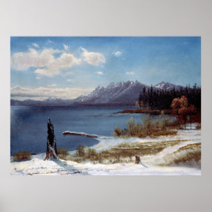 Affiche Le lac Tahoe en hiver par Albert Bierstadt