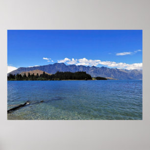 Affiche Le lac Wakatipu et les Remarkables