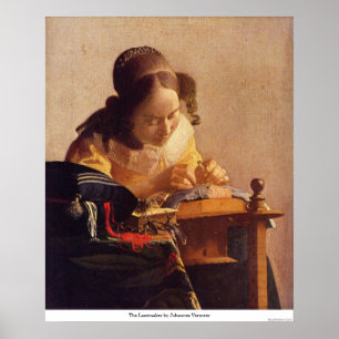 Affiche Le Lacemaker par Johannes Vermeer