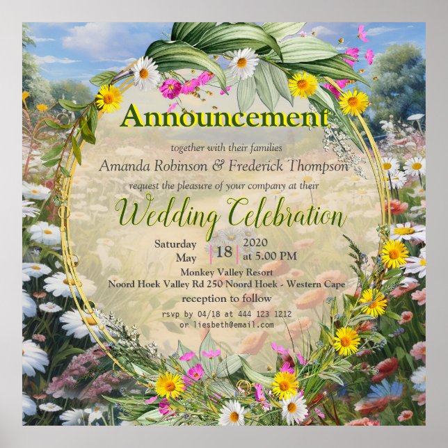 Affiche Le langage des fleurs (Devant)