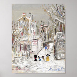 Affiche Le Lapin Agile es Ses Habitues