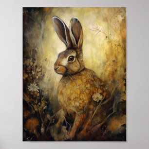 Affiche Le lapin Brown