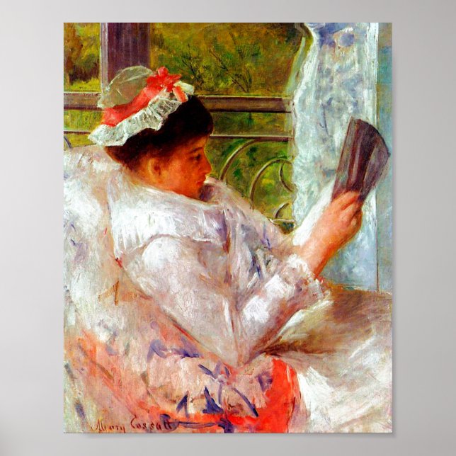 Affiche Le lecteur de Mary Cassatt (Devant)