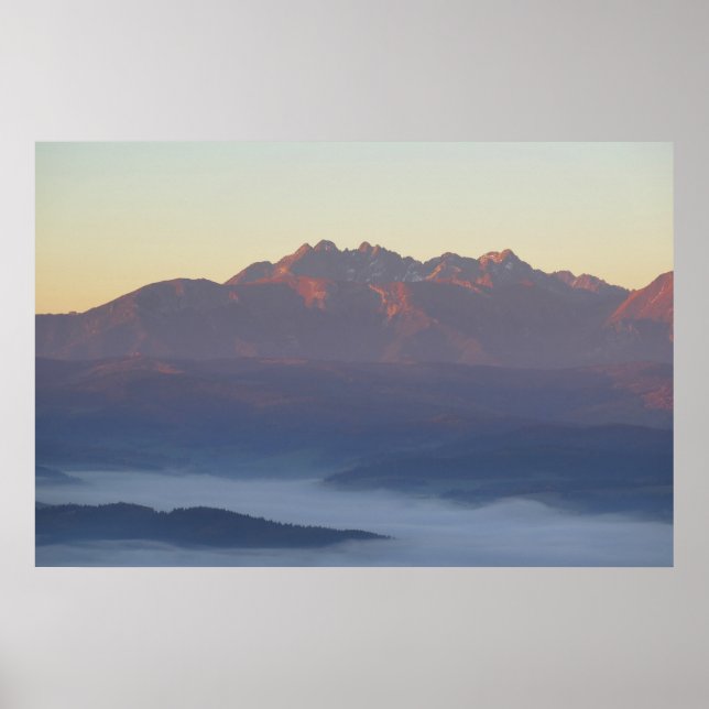 Affiche Le lever du soleil des Tatras (Devant)