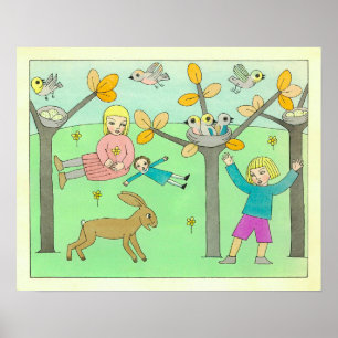 Affiche Le Lièvre Qui A Ri Jusqu'À Ce Que Sa Lèvres Éclate