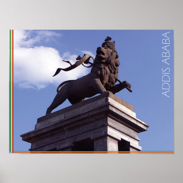 Affiche Le Lion de Juda, Addis-Abeba - Éthiopie (Devant)
