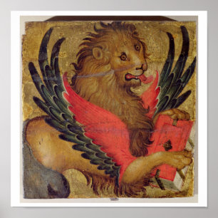 Affiche Le Lion de Saint-Marc (huile sur panneau)