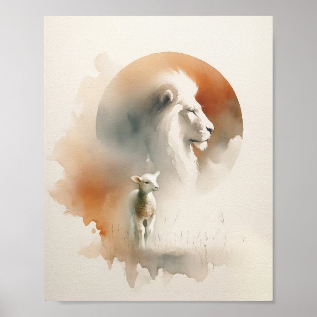 Affiche Le lion et l'agneau (Devant)