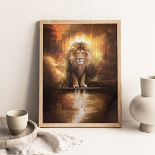 Affiche Le Lion et l'Agneau, Art chrétien, Religieux