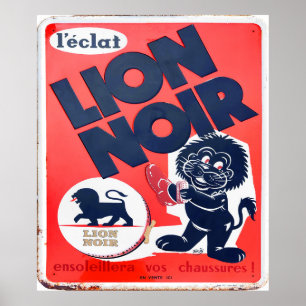 Affiche Le lion noir.
