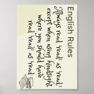 Affiche Le lisez-vous comme lu ou lu