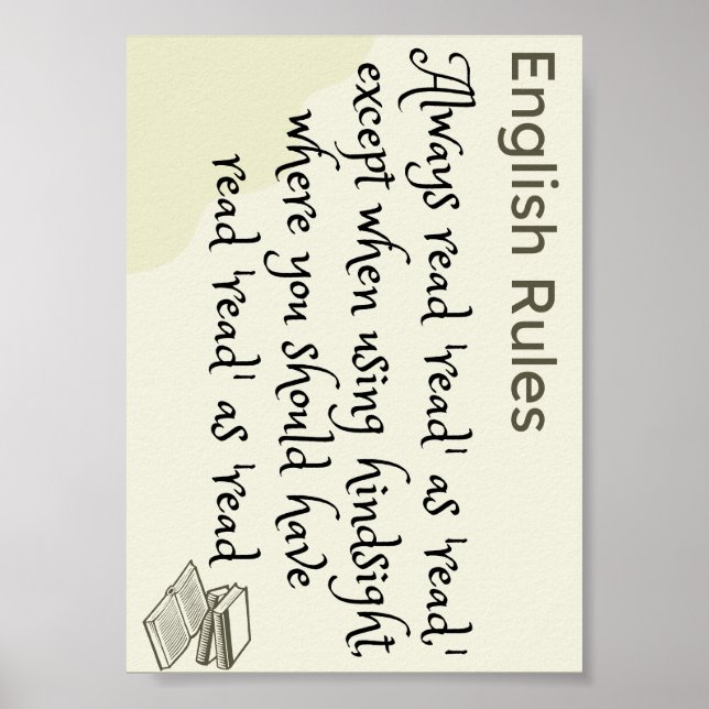 Affiche Le lisez-vous comme lu ou lu (Devant)