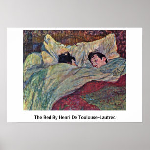 Affiche Le lit par Henri De Toulouse-Lautrec