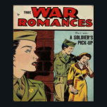 Affiche Le livre comique War Romantics<br><div class="desc">Vintage Romance Book poster is a perfect design for home decor and valentine day.</div>