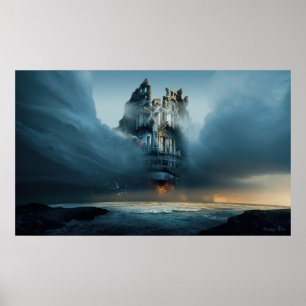 Affiche Le long de l'âme ruinée