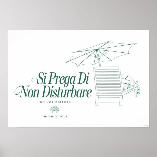 Affiche Le Lotus Blanc Ne Disturbe Pas (Devant)