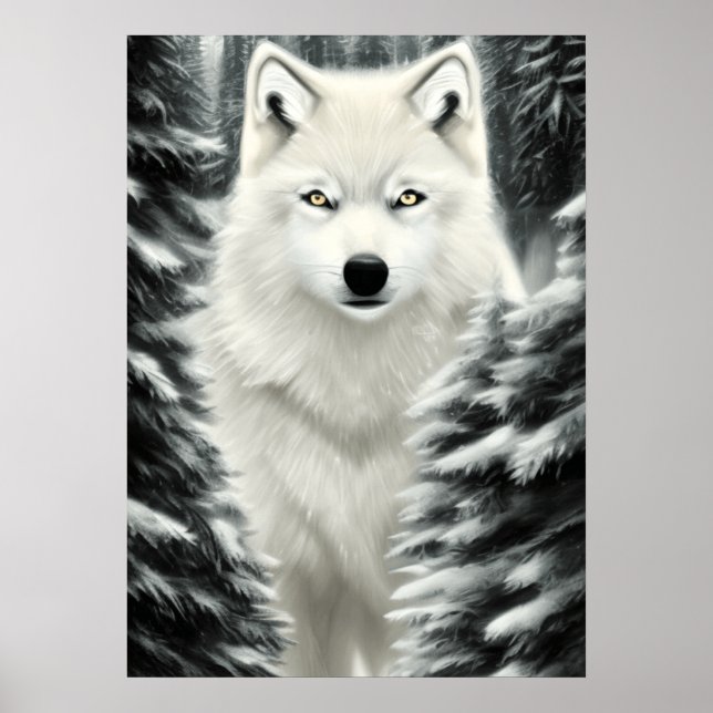 Affiche Le loup blanc (Devant)