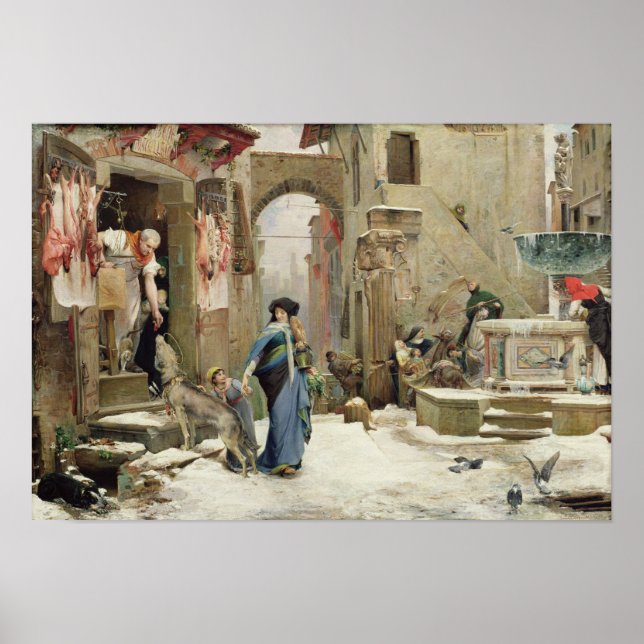 Affiche Le loup de Gubbio, 1877 (Devant)