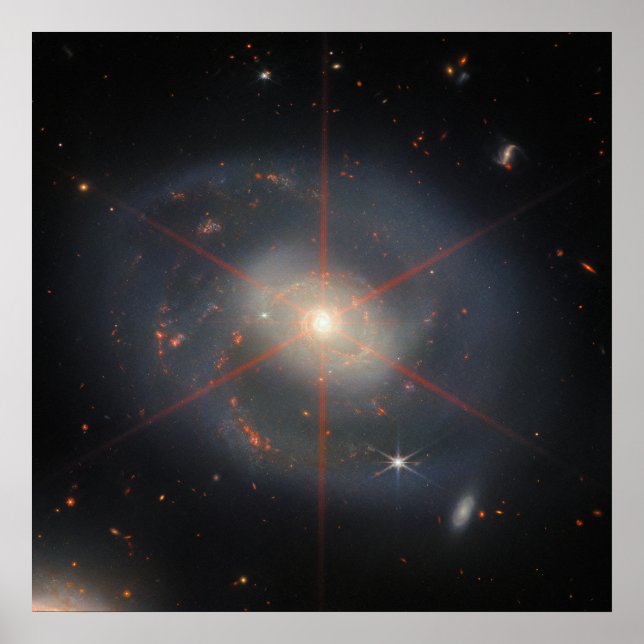 Affiche Le Lumineux NGC 7469 Galaxy | JWST (Devant)