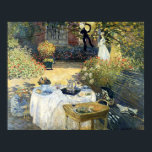 Affiche Le Luncheon Claude Monet<br><div class="desc">Le déjeuner. Claude Monet. Reproduction d'oeuvres d'art célèbres dans le domaine public.</div>