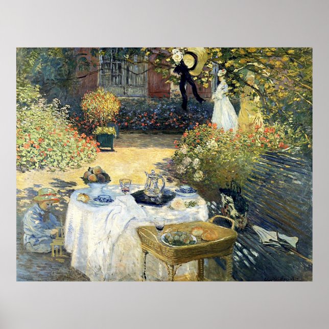 Affiche Le Luncheon Claude Monet (Devant)