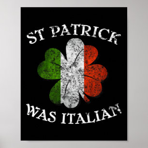 Affiche Le magasin du lutin chanceux St. Patrick était ita