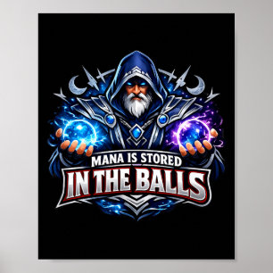 Affiche Le mana est stocké dans le sorcier magicien ensorc