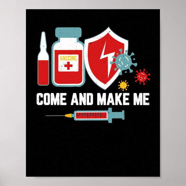 Affiche Le Mandat Anti Vaccination Venir Me Faire De La Va (Devant)