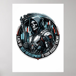 Affiche Le manque de développement personnel est votre pir