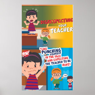 Affiche Le manque de respect n'est jamais Cool (Matte)