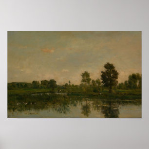Affiche Le marais (1871) Charles François Daubigny